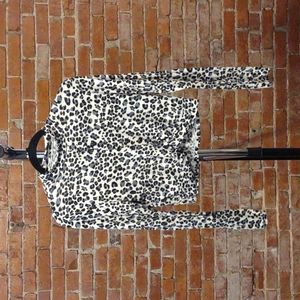 Mock turtle cropped long sleeve shirt